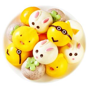 卡通包子馒头营养儿童早餐半成品奶黄包猪猪包豆沙包速冻果蔬速食