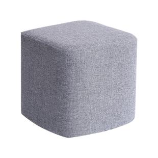 实木布艺换鞋凳时尚凳子创意沙发凳茶几凳墩子圆凳家用小板凳搁脚