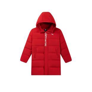 安踏儿童男女大童中长羽绒服2025冬新款舒适保暖中大童四防羽绒服