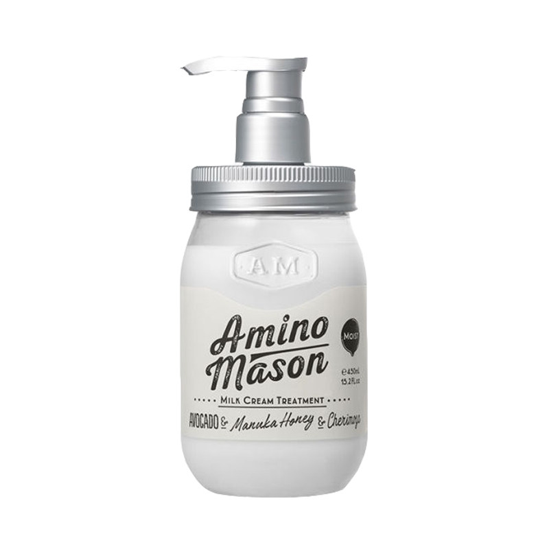 日本进口 Amino Mason氨基酸无硅油滋润护发素450ml 滋润清爽控油