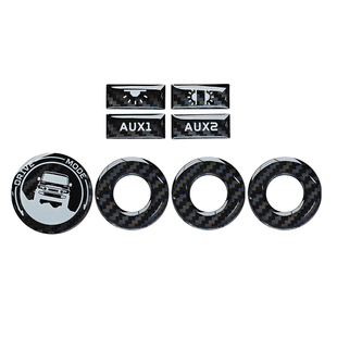 奇瑞iCAR超级V23中控旋钮3D滴胶贴车顶按键水杯碳纤贴改装升级