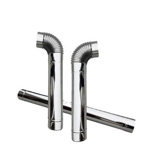 加厚不锈钢304烟囱排烟管10公分农村柴火炉土灶回风炉烟筒通风管