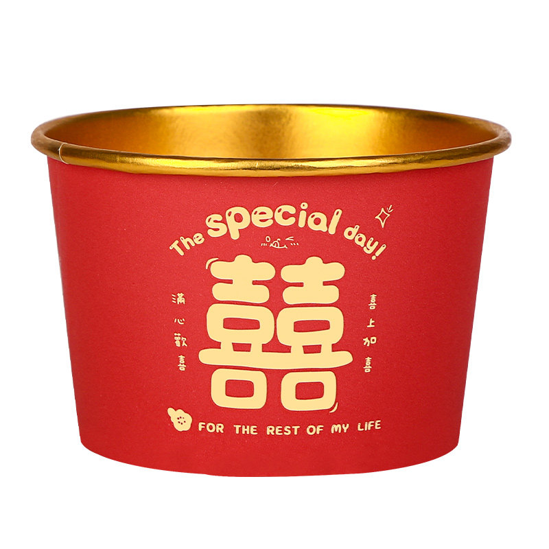 一次性碗结婚碗筷套装加厚喜碗
