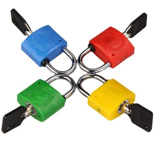 塑料电力表箱锁配电箱锁梅花塑钢锁防水防锈户外挂锁通开通用钥匙