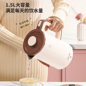24利仁ML-S1552【轻音】烧快壶烧不锈钢电热水壶水壶1.5L