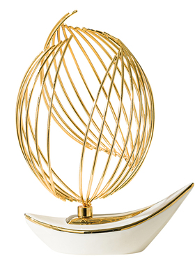 一帆风顺生水起摆件办公室装饰品