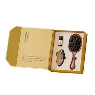 梵沐记养生檀木梳子礼盒按摩梳套装天然木梳高档实用送妈妈送长辈