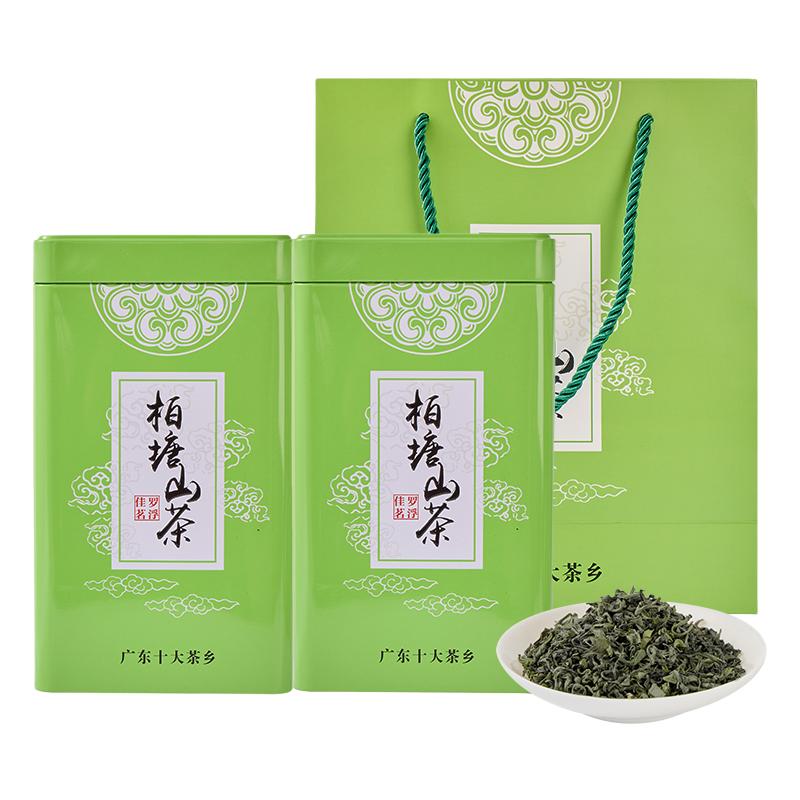 柏塘山茶广东十大名茶惠州博罗特级客家炒青绿茶特产罗浮山茶叶