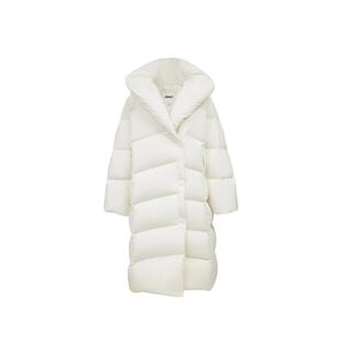 绫致ONLY2026冬季新款90白鸭绒茧型纯色长款宽松羽绒服女