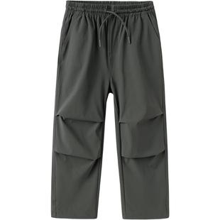 巴拉巴儿童裤子男童女童降落伞运动裤春秋款童装中大童宝宝长裤潮