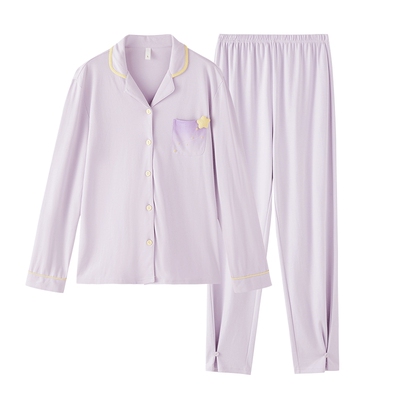 【关晓彤同款】GOSO纯棉家居服2025新款檀香长袖睡衣女25303035