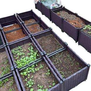 家庭阳台种菜种花专用蔬菜种植箱特大塑料花箱楼顶露台长方形花盆