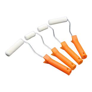 2寸4寸羊毛滚筒刷短毛小滚筒油漆小拇指补墙边角乳胶漆迷你小滚刷