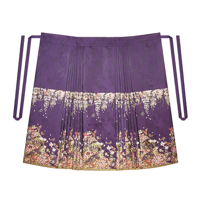 春色阑织造司原创明制汉服立领绣花上衣仿妆花织金马面裙2025新款