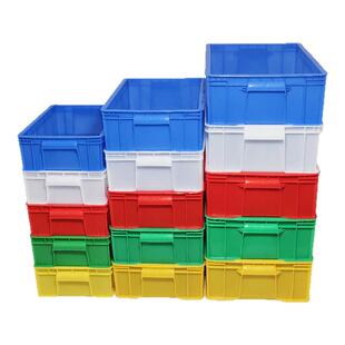 塑料周转箱长方形蓝色物流储物收纳胶箱养龟养鱼加厚大号胶框带盖