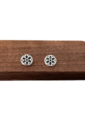 WANGWANG925纯银六角花鸢尾花限定可拆卸潮流球鞋扣银饰鞋带扣