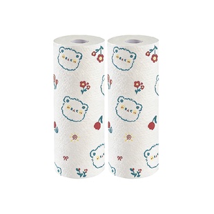 妙然2卷懒人抹布干湿两用厨房用纸专用一次性抹布家用清洁洗碗巾