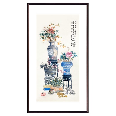 精品花卉过道玄关卧室静物苏绣