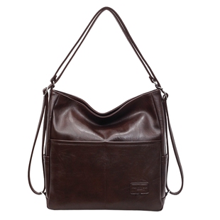 高级感复古托特包女2025新款多用百搭单肩斜挎双肩包大容量通勤包