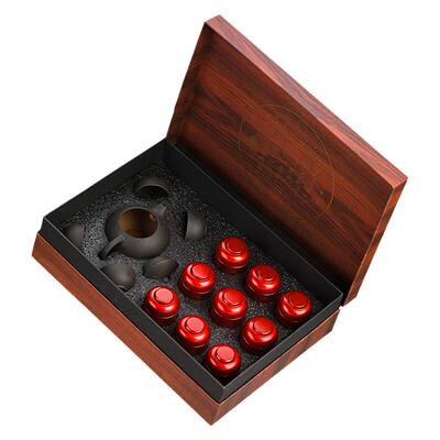 金骏眉高档红色木纹包装送茶具