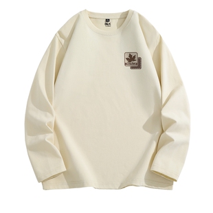 班尼路S&K系列纯棉长袖t恤男款冬季圆领打底衫男士宽松内搭体恤LF