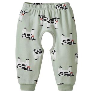 宝宝开裆裤春秋薄款婴儿裤子外穿纯棉a类儿童秋裤男童大pp裤春装