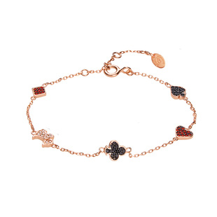 AGATHA/瑷嘉莎扑克女王手链法式优雅高级感纯银轻奢38礼物