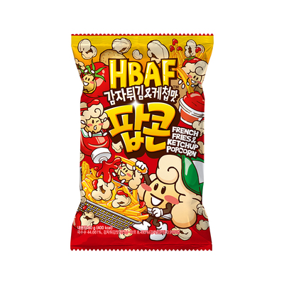 【天猫U先】hbaf芭蜂炸薯条番茄味爆米花膨化休闲进口零食电影院