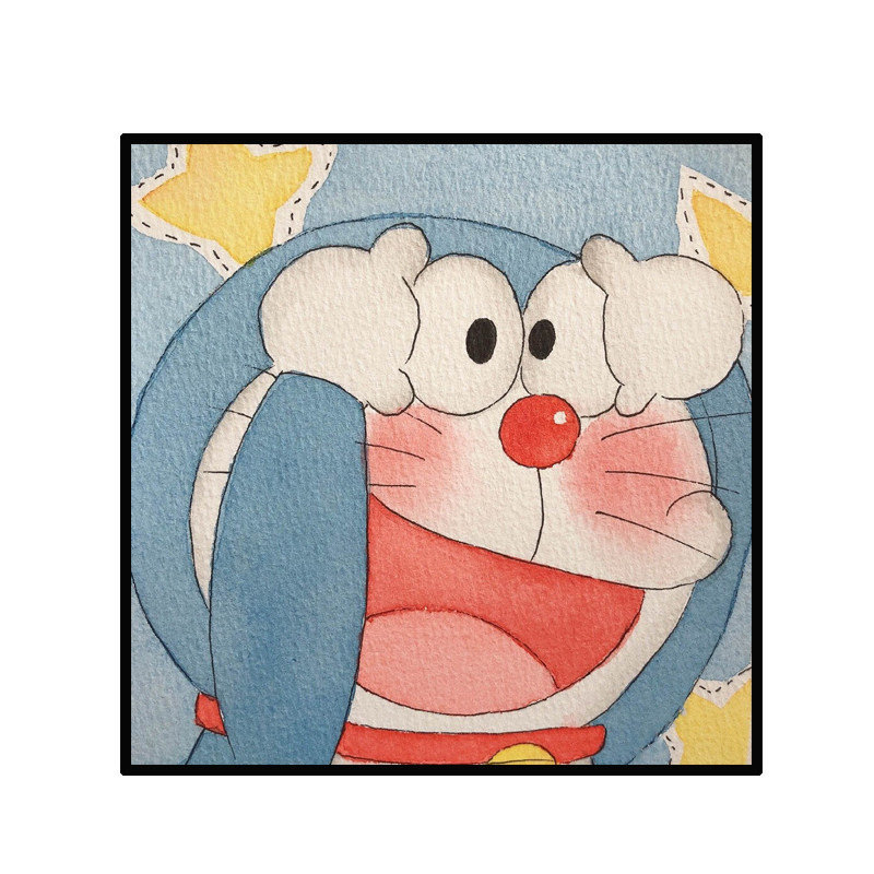 机器猫钻石画满钻简约现代儿童