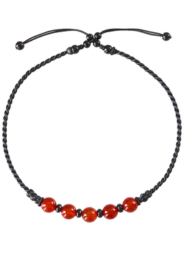 民族风红玛瑙项链甲状腺术后遮挡疤痕水晶项链夏季脖子遮瑕饰品女