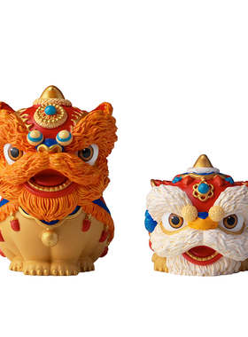 铜师傅铜摆件吉祥如意醒狮