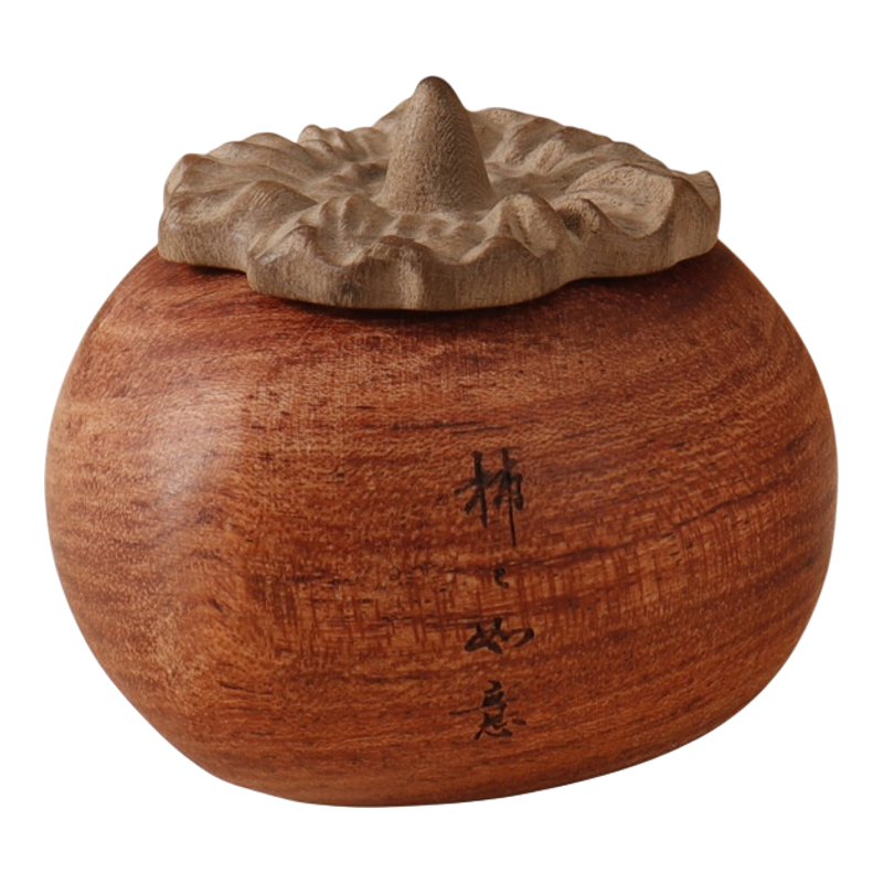 柿子造型扩香木香氛精油家用香薰