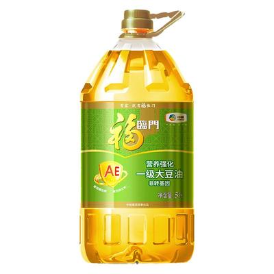 中粮福临门非转基因AE大豆油5L家用食用油豆油营养清淡zb