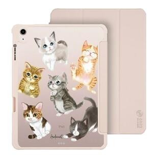 THE HOODxArieloveart艺术家联名 猫家族 适用苹果平板iPad Pro/Air7/Mini 2025 新款可拆式多角度防摔保护套