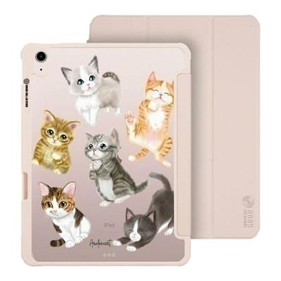 THE HOODxAriel艺术家联名 猫家族 适用苹果平板iPad Pro/Air7/Mini 2025 新款可拆式多角度防摔保护套