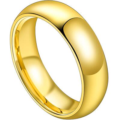 钨金指环王仿黄金光泽魔戒戒指