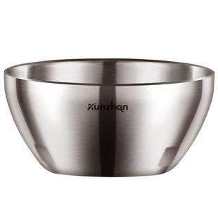 304不锈钢碗儿童家用碗筷套装单人一套吃饭碗单个小碗平底碗汤碗