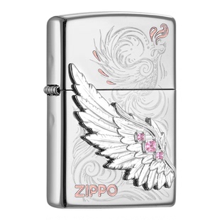 zippo打火机星雀之翼 热恋之翼粉钻春节新年礼物送男生防风火机