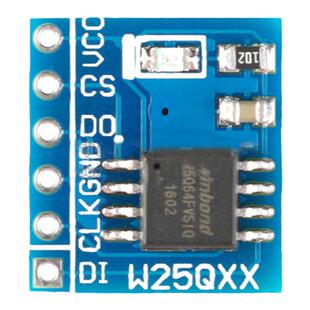 W25Q32/64/128(Mbit) NorFlash数据储存模块SPI接口闪存3.3V