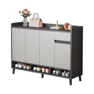 入户门鞋柜家用门口室内收纳柜一体靠墙2025新款爆款高档实木鞋架