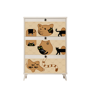 实木奶油风超薄鞋柜家用门口极窄入户玄关翻斗鞋柜门后楼道口鞋架