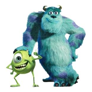 怪兽电力公司电影海报 美国动画卡通卡片墙贴 儿童卧室墙面装饰画