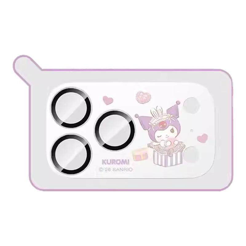 库洛米联名镜头膜hellokitty适用苹果17promax手机镜头保护膜大耳狗iphone17pro贴膜一体式卡通库洛米钢化膜