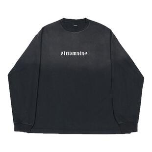 VETEMENTS 秋冬男女同款时尚渐变色长袖T恤卫衣银泰百货 301446
