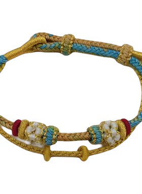 千里江山铃兰花桃花手链半成品
