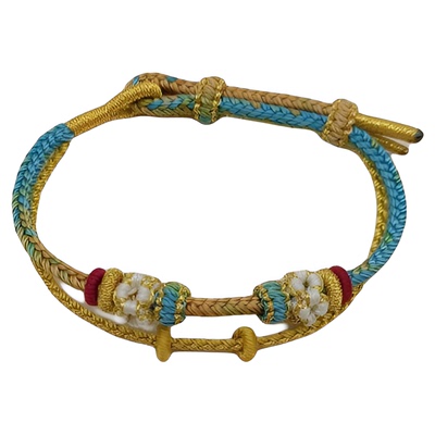 千里江山铃兰花桃花手链半成品