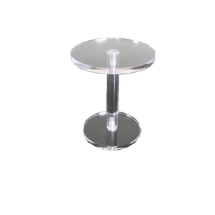 圆型亚克力多层手办底座透明展示架直播装饰产品小摆件支架展示台