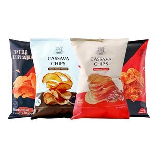 印尼进口莱纳木薯片玉米片追剧解馋小零食休闲食品大礼包膨化儿童