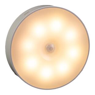 智能人体感应小夜灯电池usb充电款人体红外线感应小夜灯