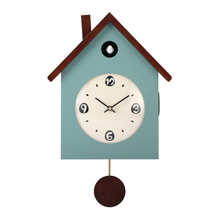 新款创意家用布谷鸟挂钟客厅小鸟装饰现代时钟咕咕钟简约报时钟表